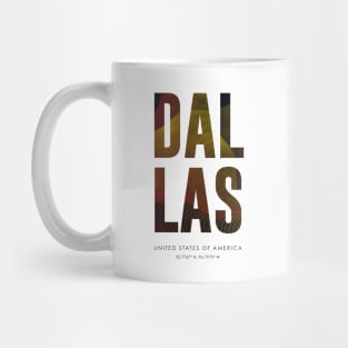 Dallas City typography Mug